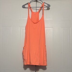 FP Movement by Free People Neon Coral Hot Shot Mini Dress